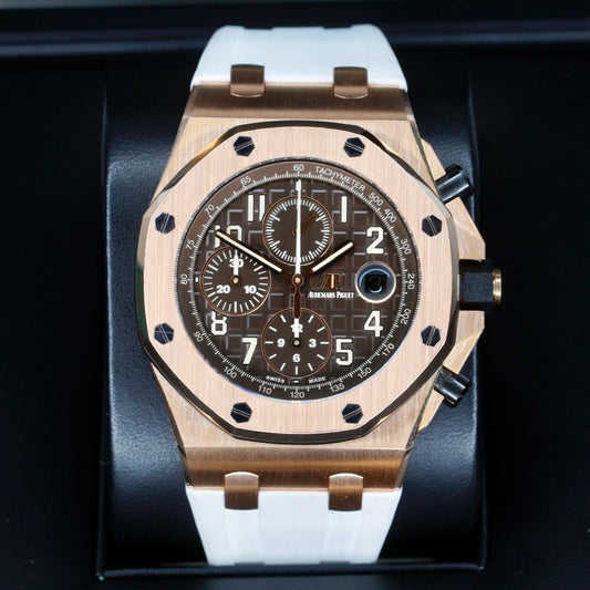 Audemars Piguet Royal Oak Offshore 26470OR.OO.A099CR.01 “CHOCOLATE” Brown Dial Rose Gold Limited Edition of 100