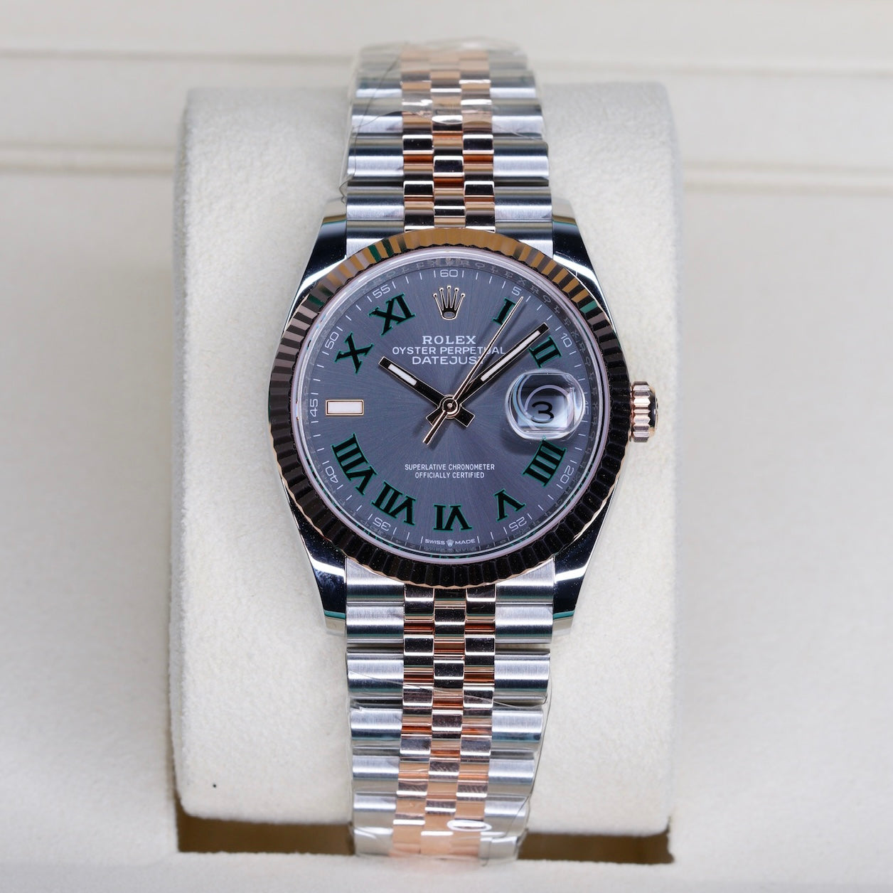 Rolex NEW 2026 Datejust 126231 “WIMBLEDON” Grey Roman Dial Two-Tone Stainless Steel & Rose Gold 36mm