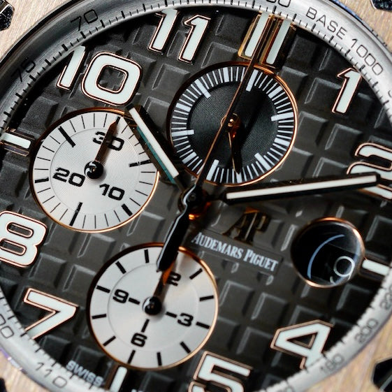Audemars Piguet Royal Oak Offshore 26405NR.OO.A002CA.01 Grey Smoked Dial Rose Gold & Ceramic 44mm