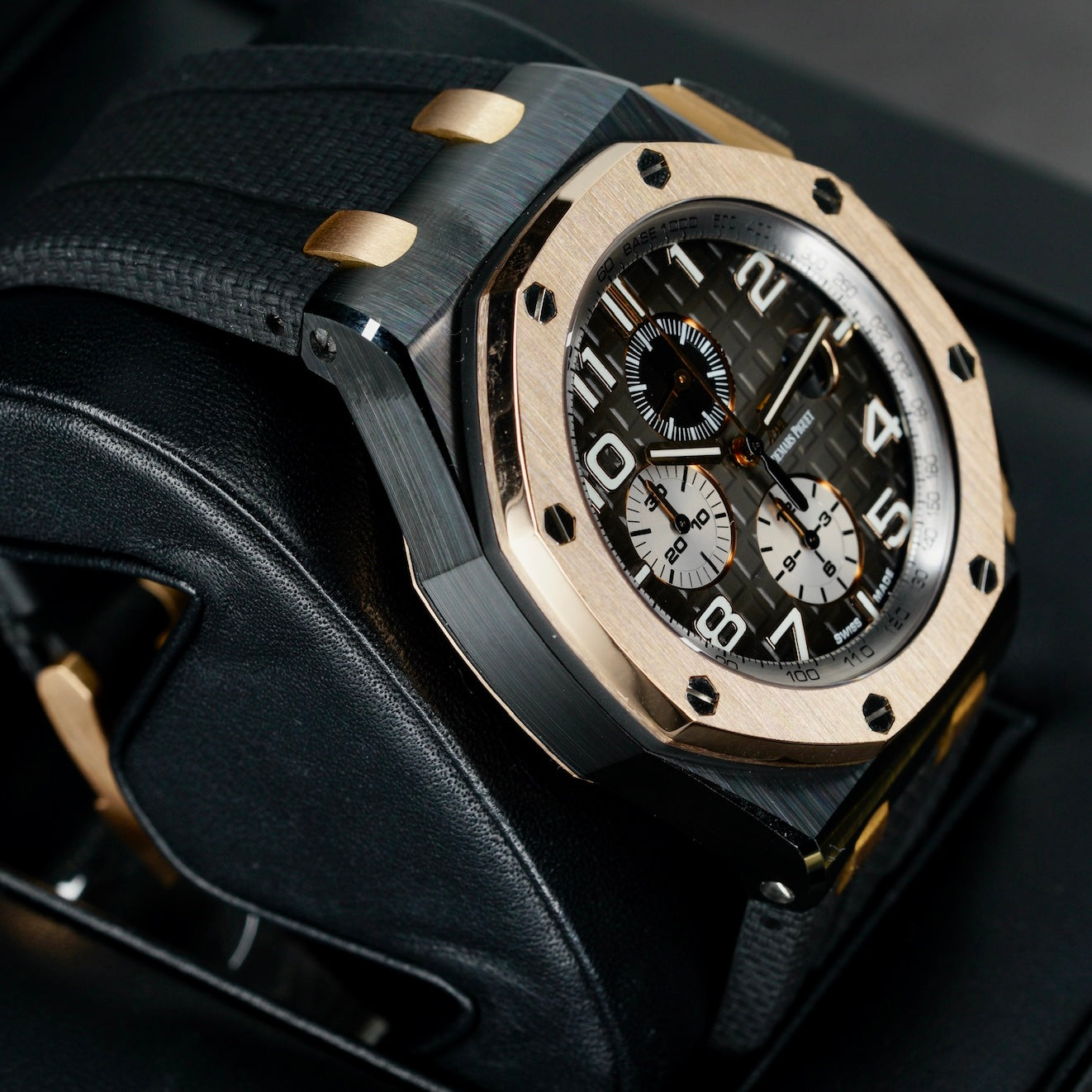 Audemars Piguet Royal Oak Offshore 26405NR.OO.A002CA.01 Grey Smoked Dial Rose Gold & Ceramic 44mm