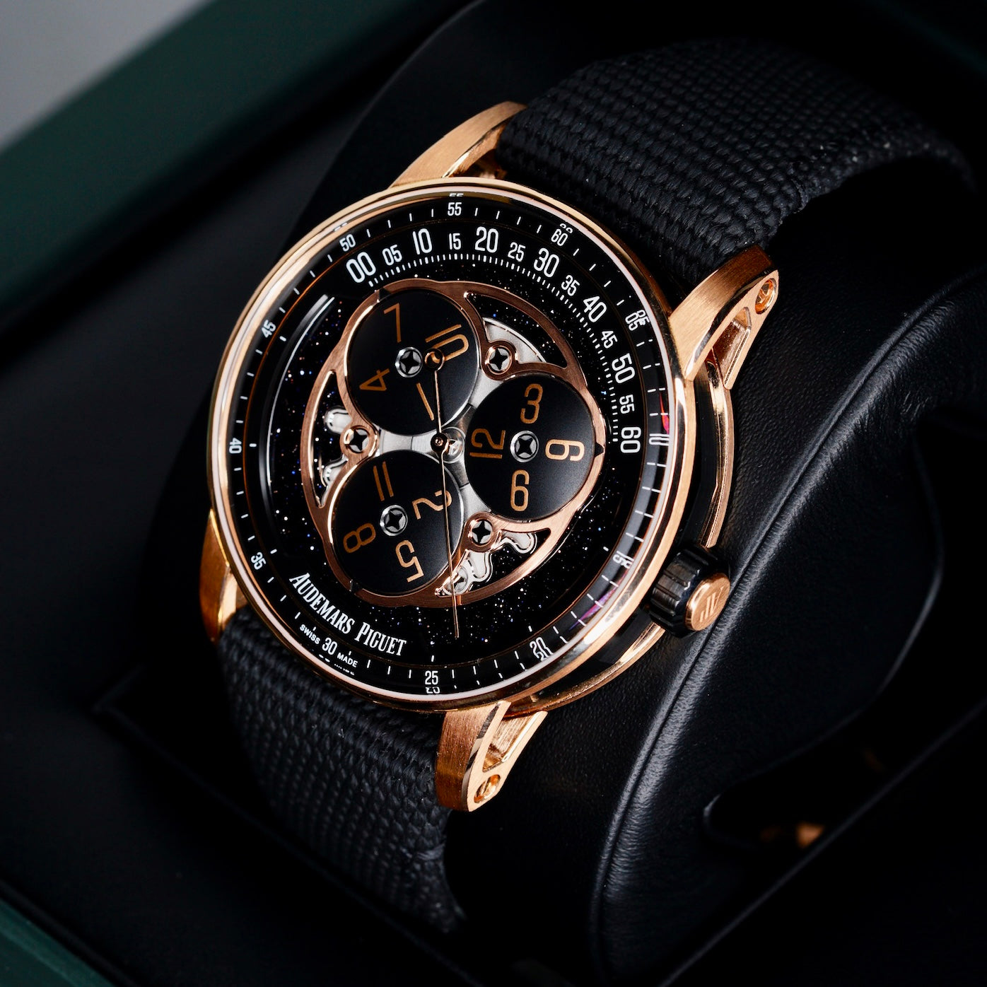 Audemars Piguet Code 11.59 15212NR.OO.A002KB.01-AB “STARWHEEL” Black Dial Rose Gold 41mm
