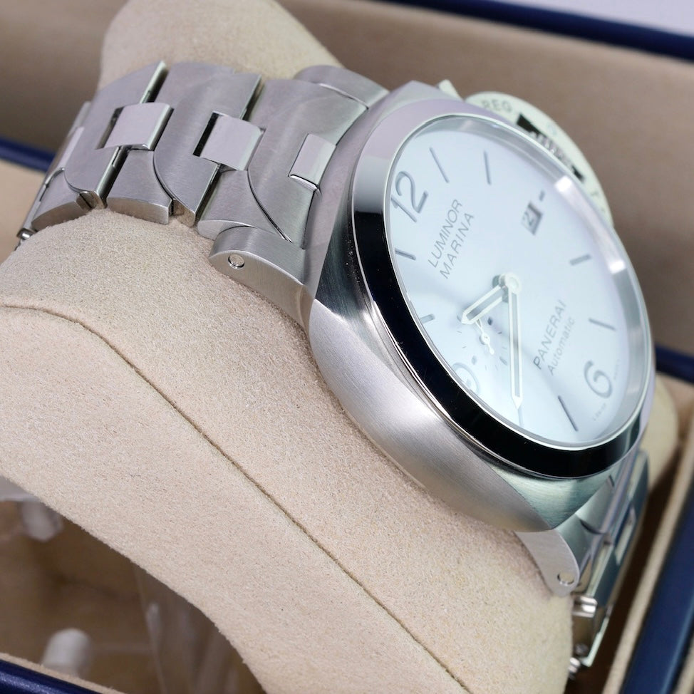 Panerai NEW 2025 Luminor Marina PAM 01564 White Dial Stainless Steel 44mm