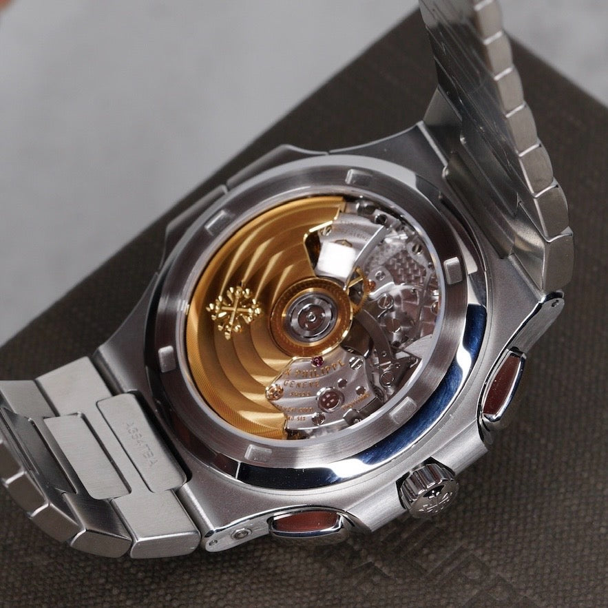 Patek Philippe Nautilus 5990/1A-011 Blue Smoked Dial Travel Time Stainless Steel Chronograph 2025