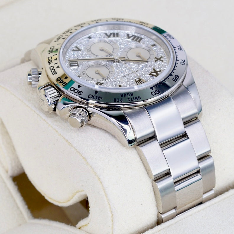 Rolex Daytona 116509 ZEA Factory Roman Pave Dial White Gold 40mm 2008