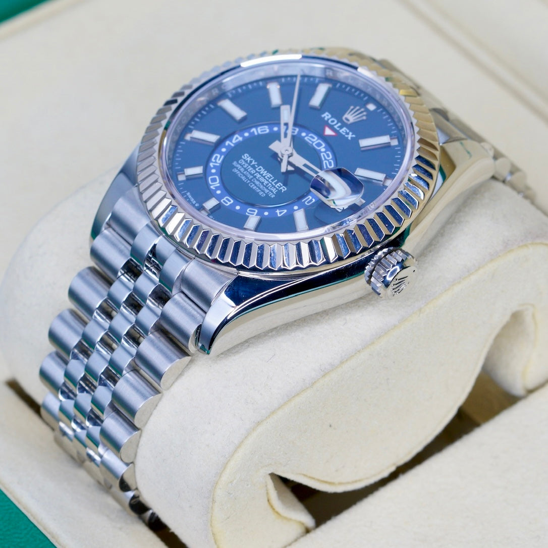 Rolex Sky-Dweller 336934 “SKY BLUE” Blue Stick Dial Stainless Steel Jubilee 42mm
