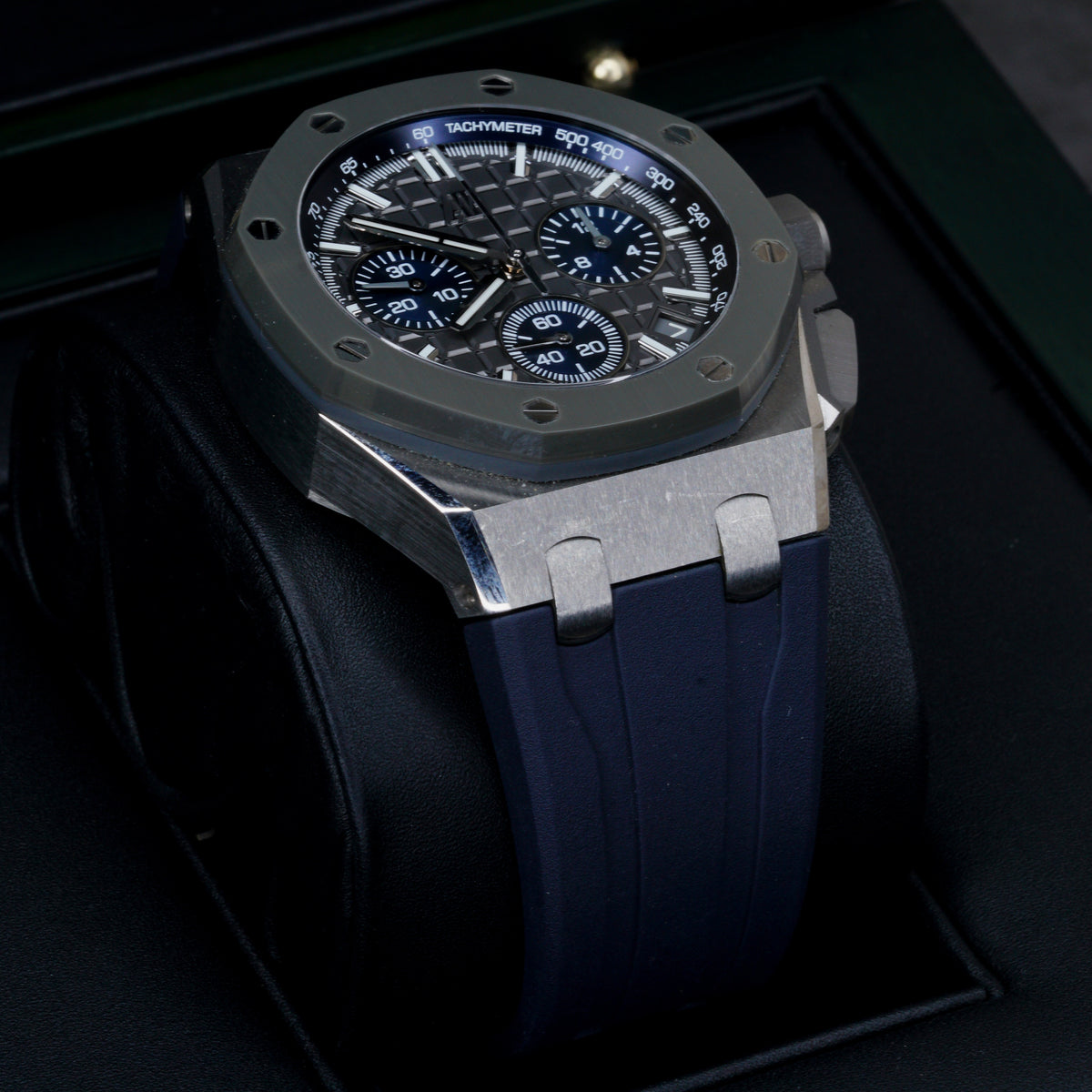 Audemars Piguet Royal Oak Offshore 26420IO.OO.A009CA.01 Grey Dial Blue Sub Dials Titanium