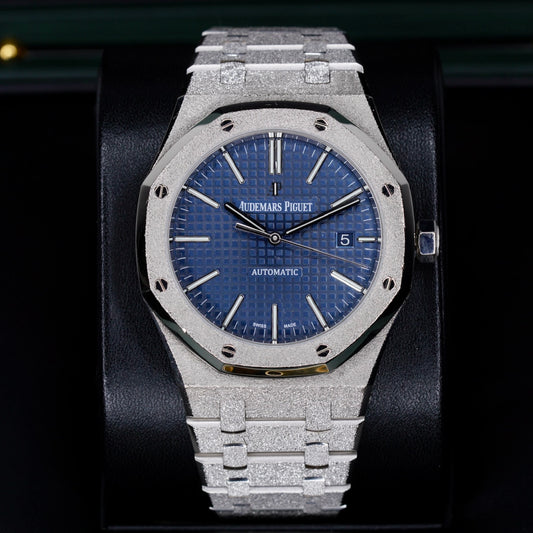 Audemars Piguet Royal Oak 15410BC.GG.1224BC.01 “FROST” Blue Dial White Gold 41mm