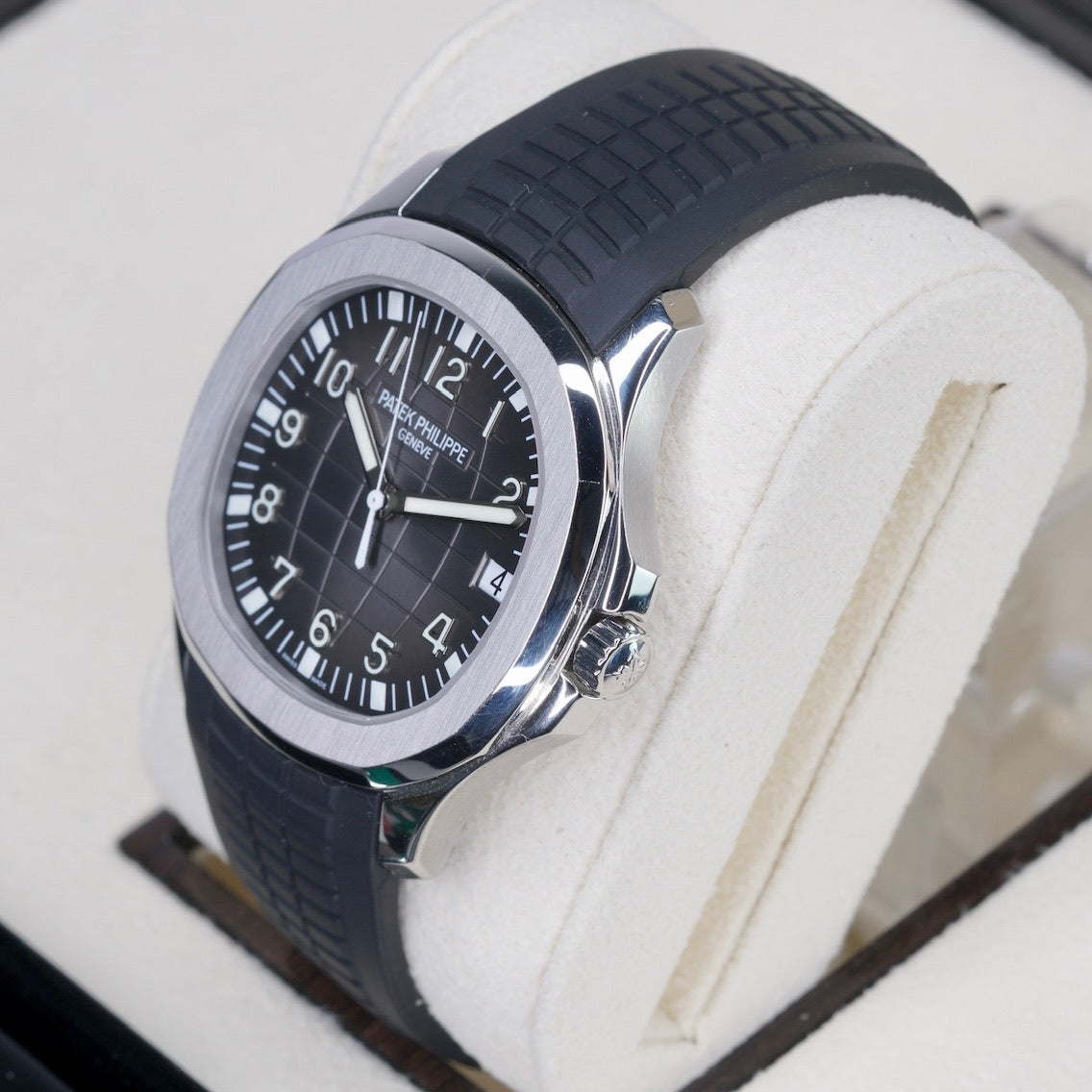 Patek Philippe Aquanaut 5167/1A-001 Black Dial Stainless Steel Bracelet & Tropical Strap 40mm 2011