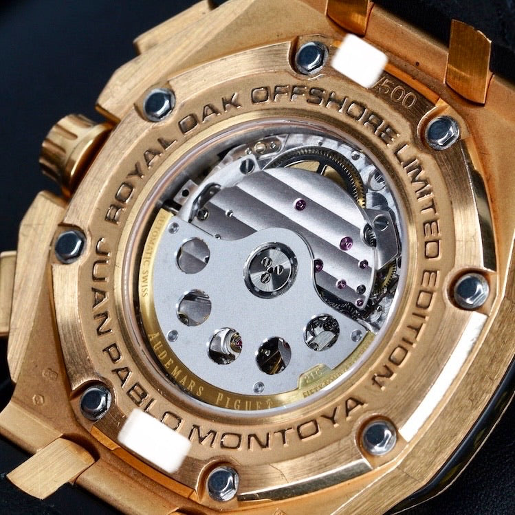 Audemars Piguet Royal Oak Offshore 26030RO.OO.D001IN.01 “MONTOYA” Black Dial Carbon Bezel Rose Gold 45mm