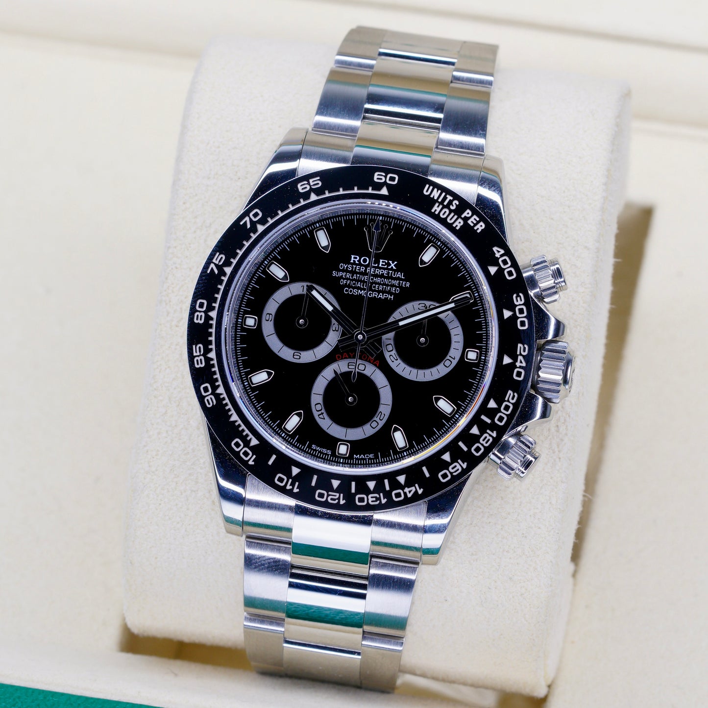 Rolex Daytona 116500LN “REVERSE PANDA” Black Dial White Sub Dials Stainless Steel 40mm