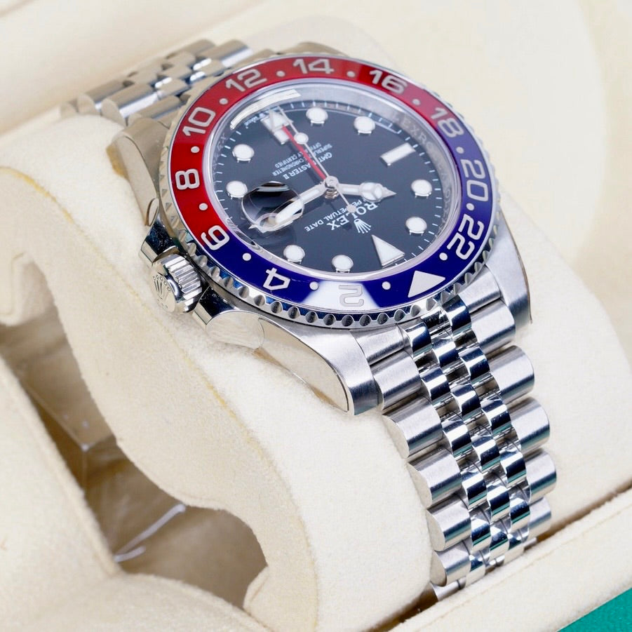 Rolex GMT-Master II 126710BLRO “PEPSI” Black Dial Red & Blue Bezel Stainless Steel Jubilee 40mm 2025