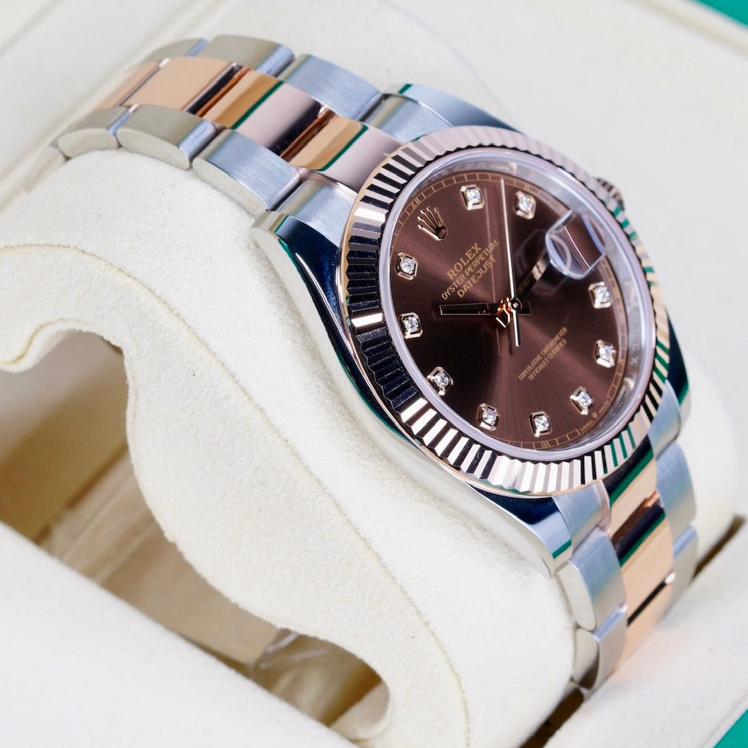 Rolex Datejust 126331 “CHOCO DIAMOND” Brown Diamond Dial Two-Tone Stainless Steel & Rose Gold 41mm 2025