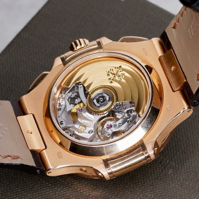 Patek Philippe Nautilus 5980R-001 “BRUN DIAL” Brown Dial Rose Gold Leather Strap 40.5mm 2019