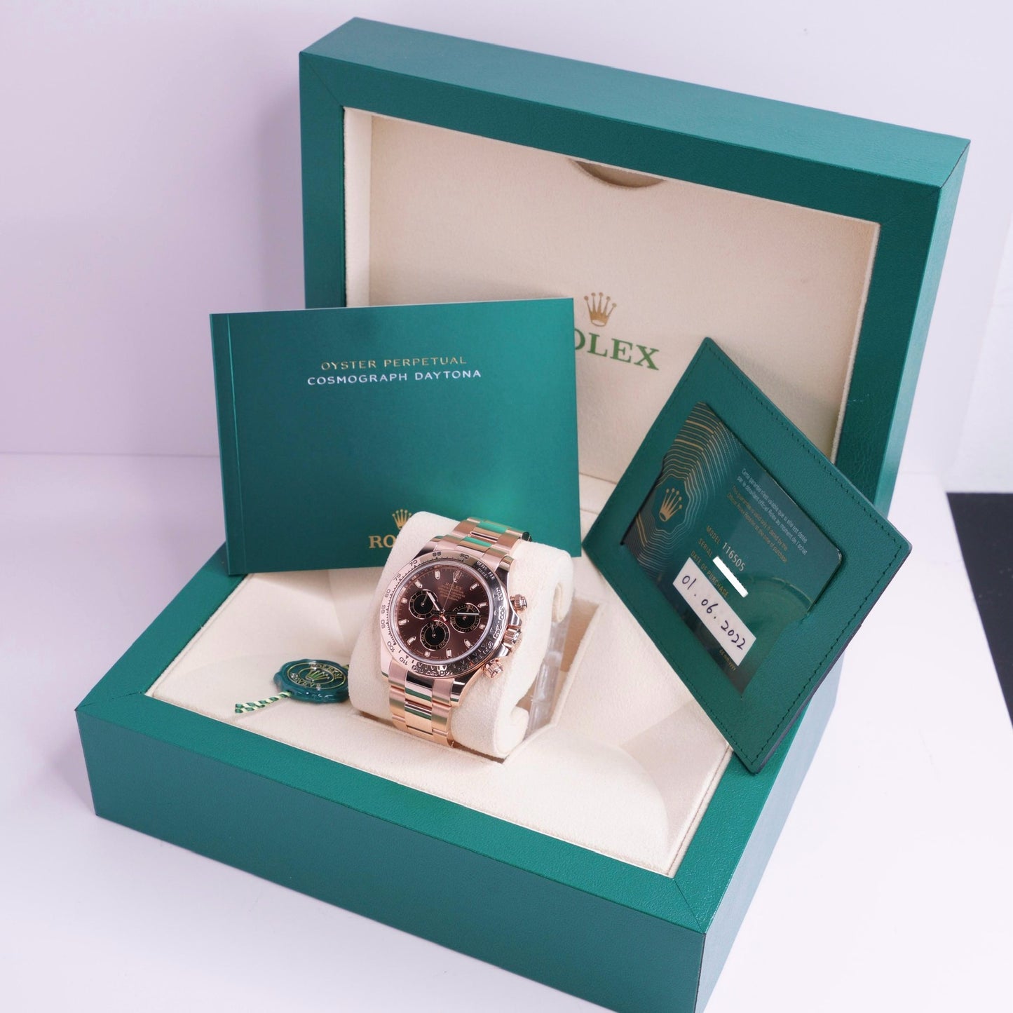 Rolex Daytona 116505 “CHOCOLATE” Brown Dial Black Subdials Rose Gold 40mm 2022
