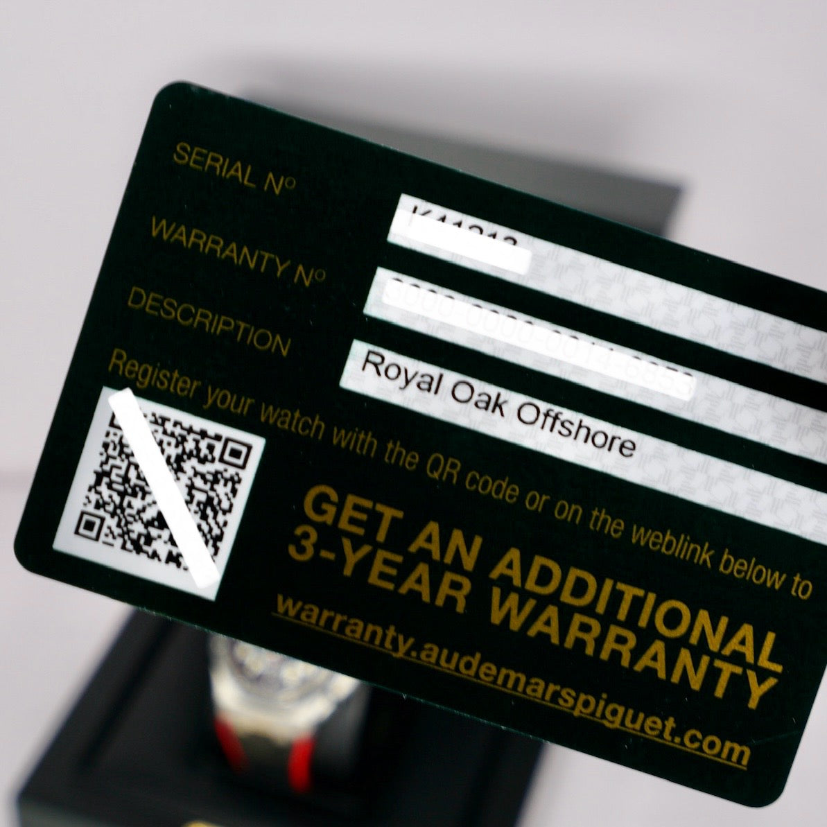 Audemars Piguet Royal Oak Offshore 26470SO.OO.A002CA.01 “VAMPIRE DARK KNIGHT” Black Dial Red Accents Ceramic Bezel Stainless Steel Chronograph 42mm