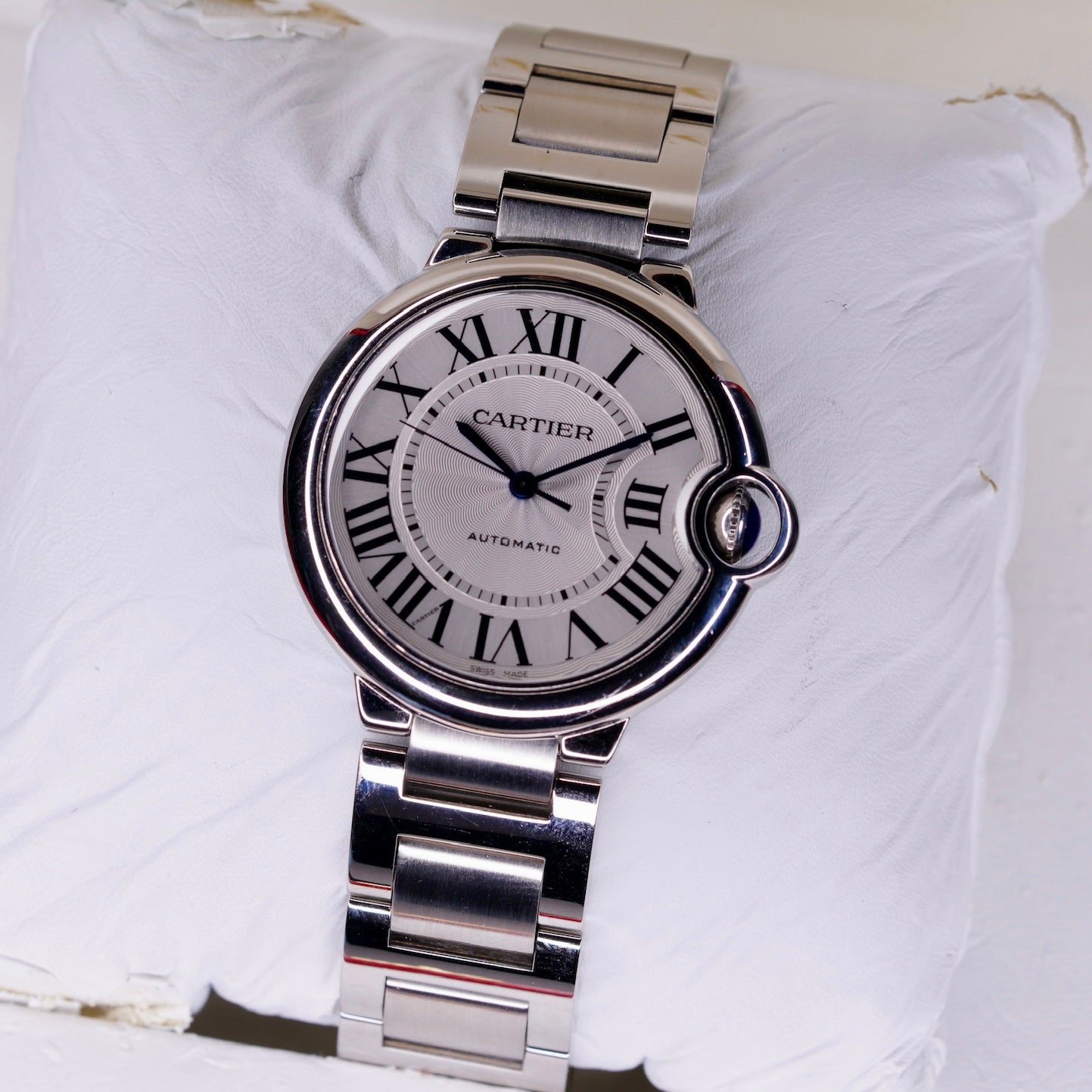 Cartier Ballon Bleu W6920046/3284 White Dial Stainless Steel Automatic 36mm