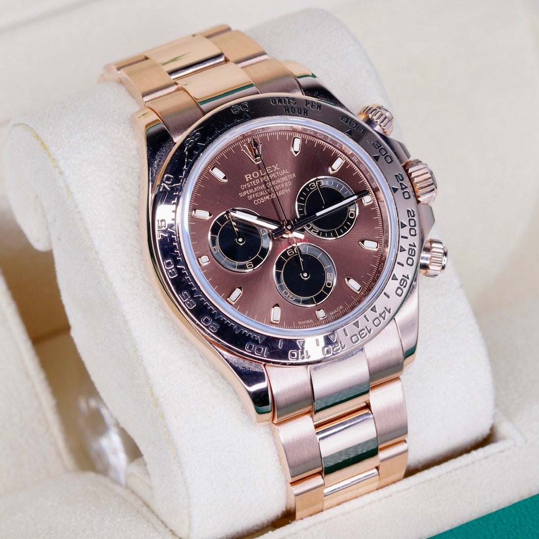 Rolex Daytona 116505 “CHOCOLATE” Brown Stick Dial Rose Gold 40mm