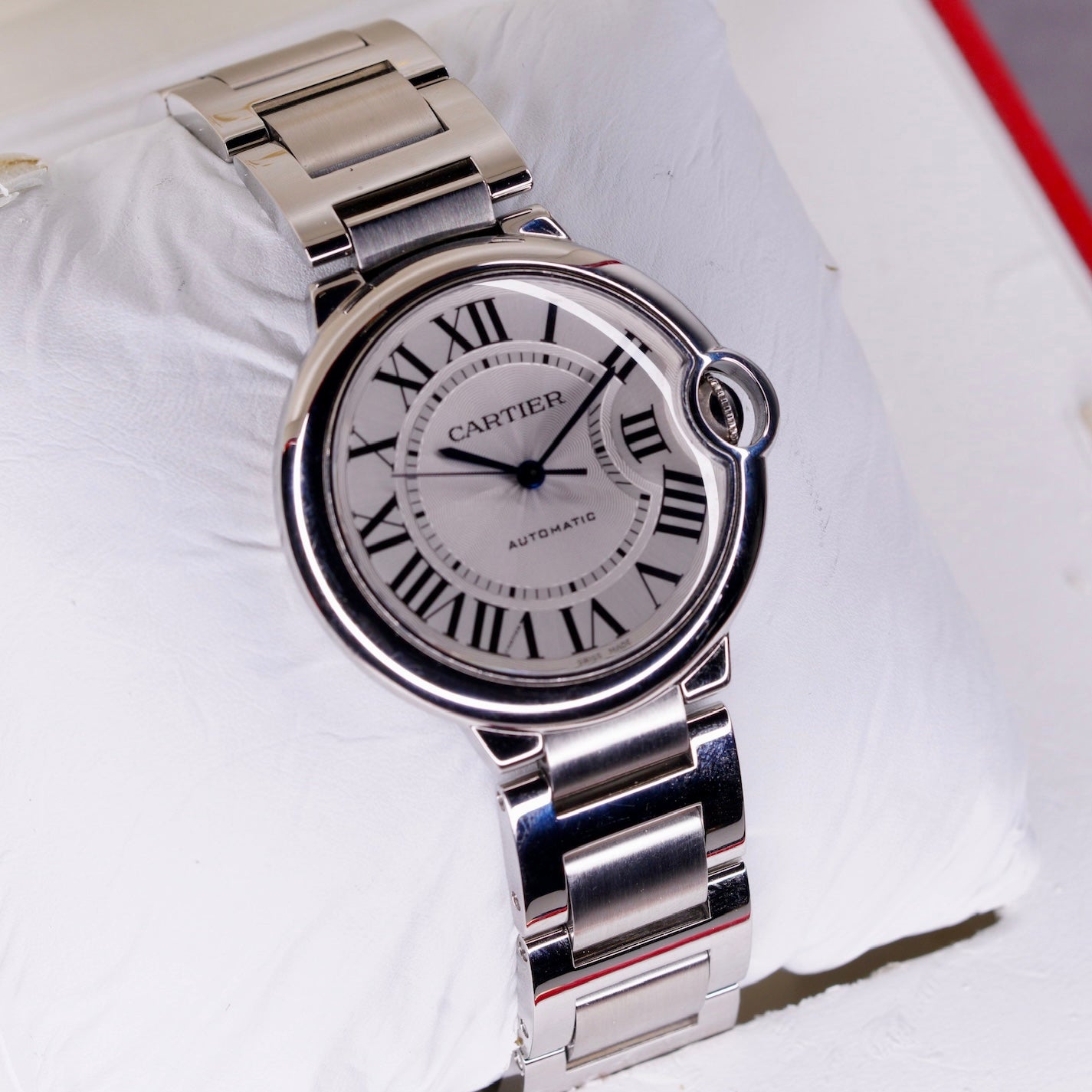 Cartier Ballon Bleu W6920046/3284 White Dial Stainless Steel Automatic 36mm