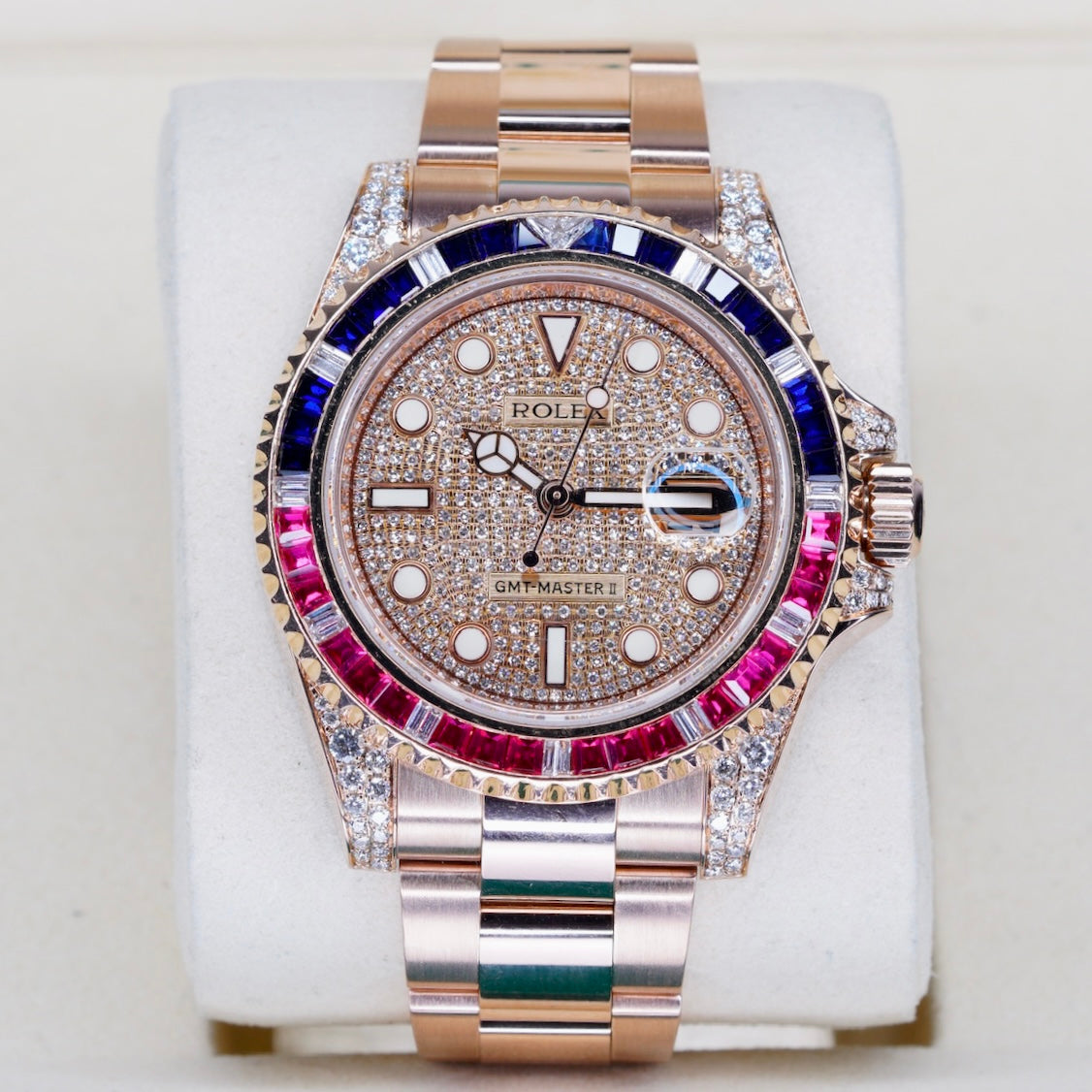 Rolex GMT-Master II 126715CHNR “AM SARU” Rose Gold Am Diamond Set 40mm 2019