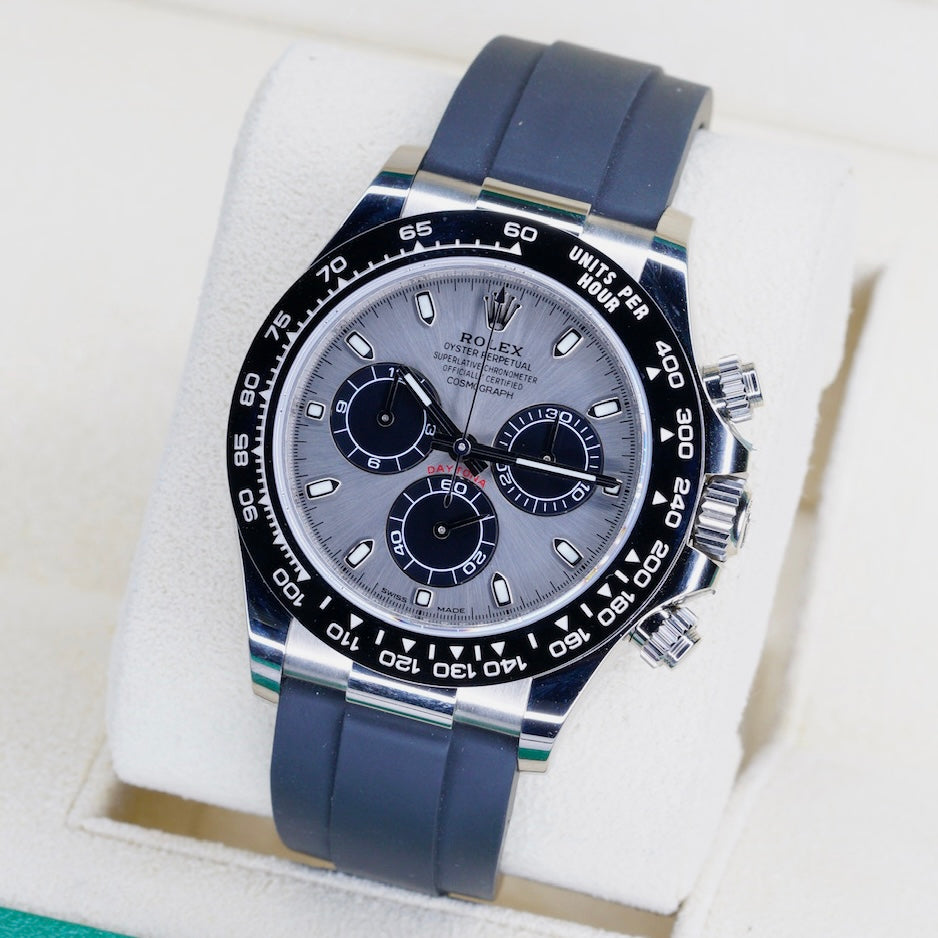 Rolex Daytona 116519LN-0006 “GHOST” Grey Dial White Gold Oysterflex 40mm 2020