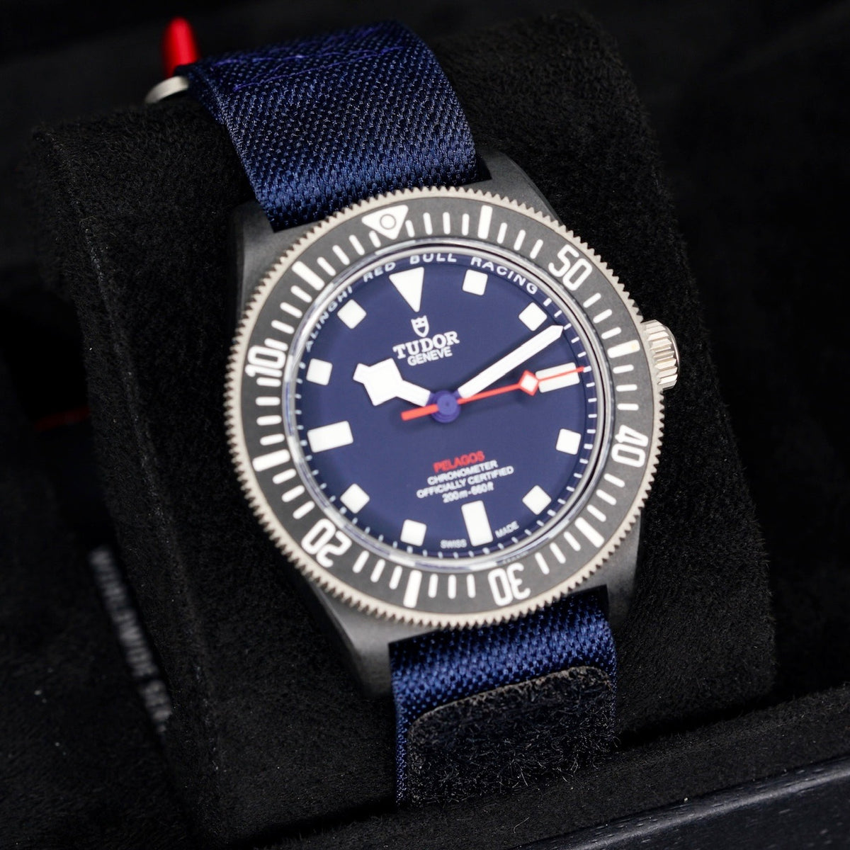 Tudor Pelagos 25707KN “RED BULL” Blue Dial Carbon Case Textile Strap 42mm 2023
