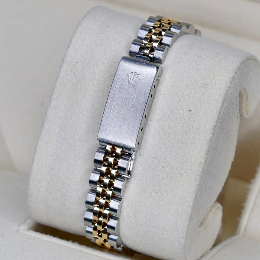 Rolex Lady-Datejust 69173 Champagne Stick Dial Two-Tone Yellow Gold & Steel Jubilee 26mm