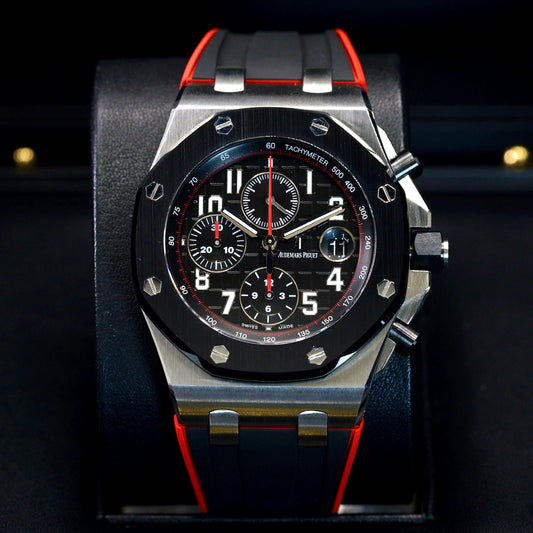 Audemars Piguet Royal Oak Offshore Chronograph 26470ST.OO.A101CR.01 “VAMPIRE” Two Factory Bezels 42mm