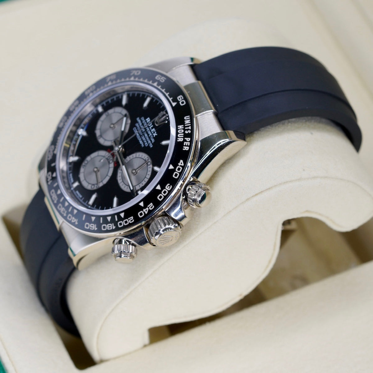 Rolex Daytona 126519LN “BABY LE MAMS” Black Dial White Gold Oysterflex 40mm 2024