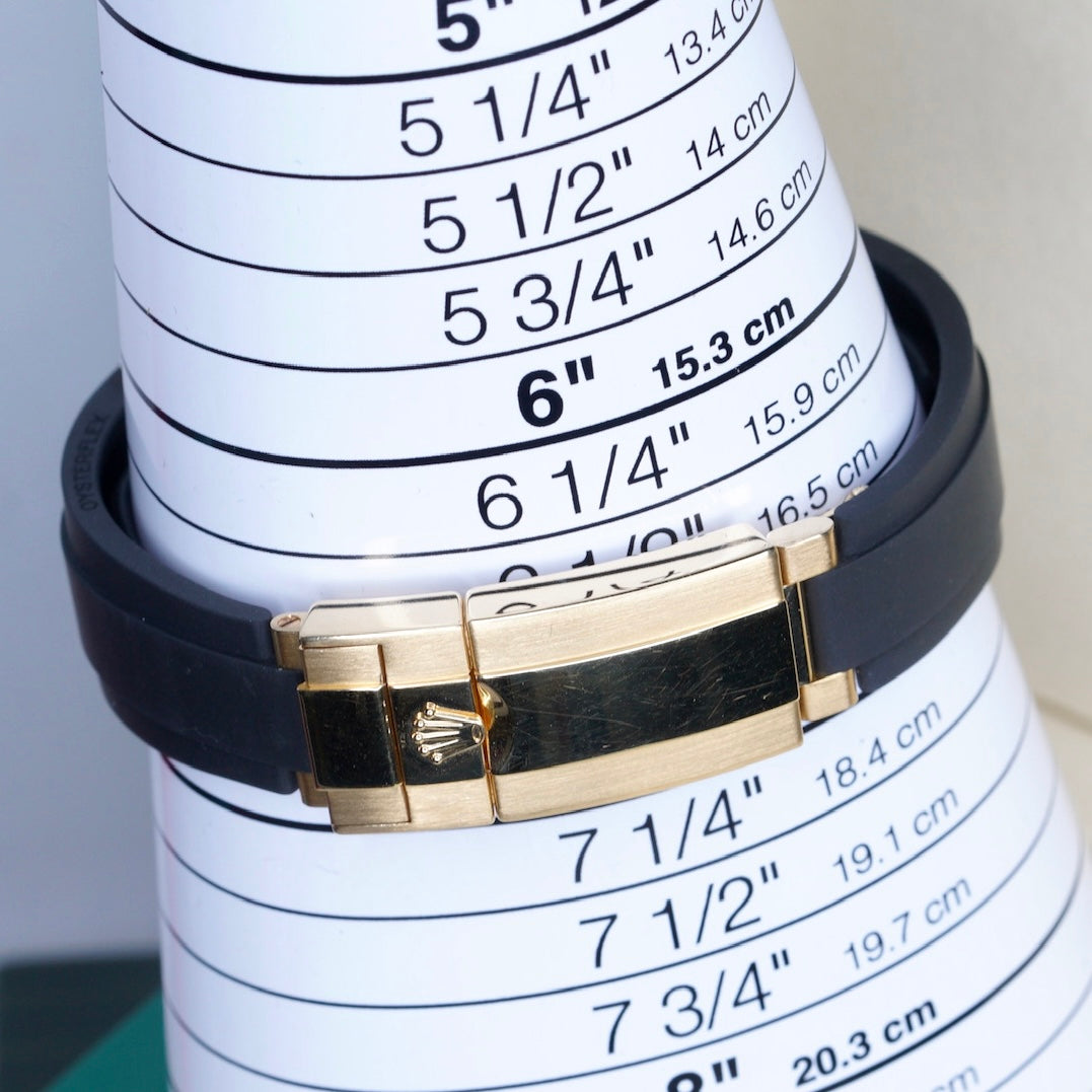 Rolex Daytona 116518LN Black Dial Yellow Gold Oysterflex 40mm 2021