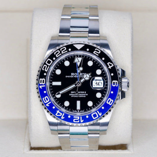 Rolex GMT-Master II 126710BLNR “BATMAN” Black Dial Blue & Black Bezel Stainless Steel Oyster  40mm