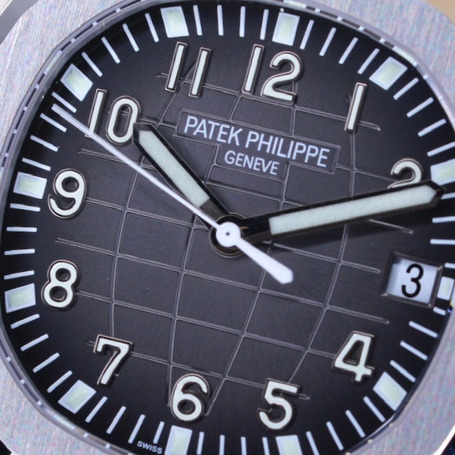 Patek Philippe Aquanaut 5167A-001 Black Dial Stainless Steel Tropical Strap 2021