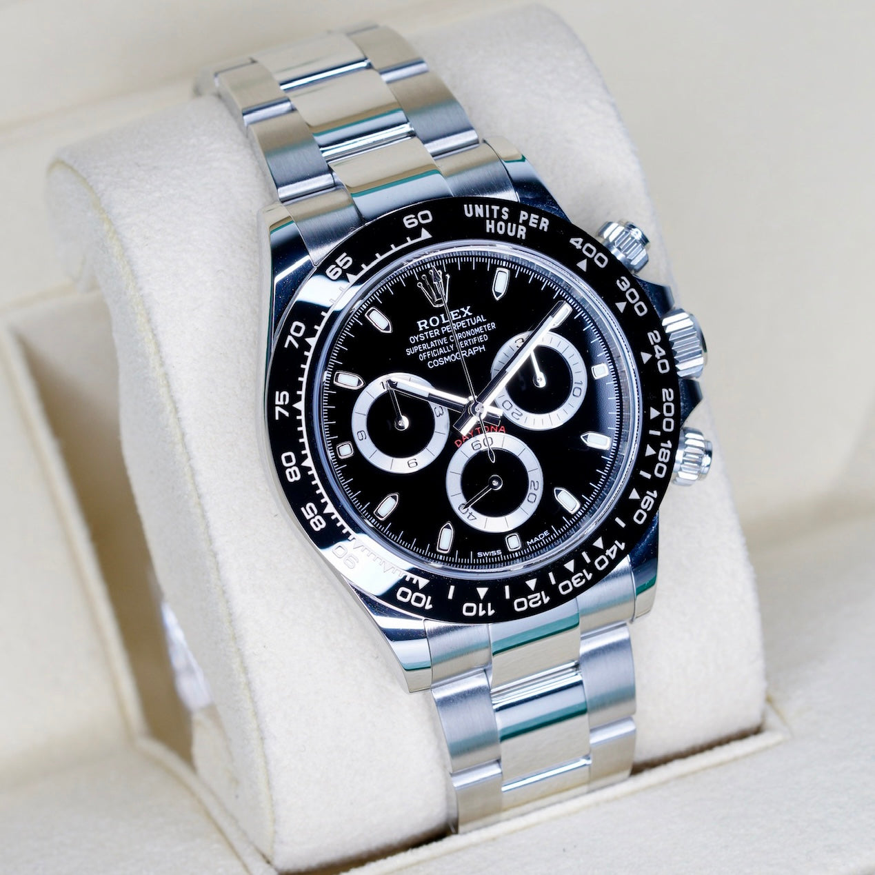 Rolex Daytona 116500LN “REVERSE PANDA” Black Dial White Sub Dials Stainless Steel 40mm 2023