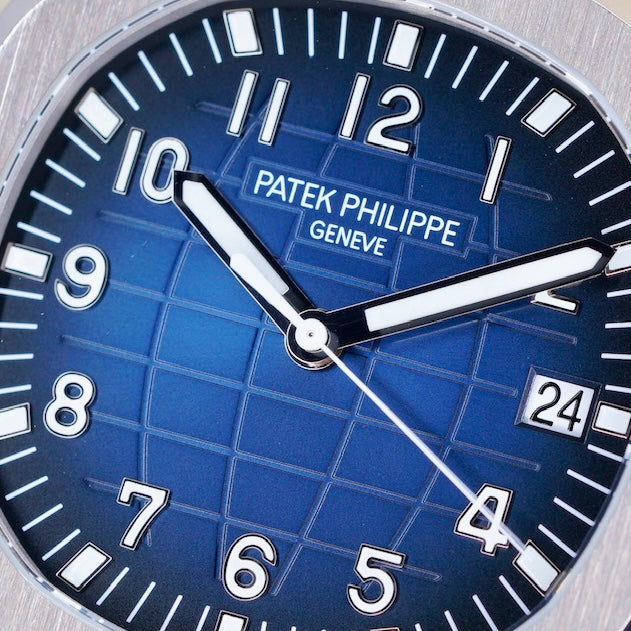Patek Philippe NEW 2026 Aquanaut 5168G-001 “BLUE AQUA” Blue Dial White Gold Tropical Strap 42mm