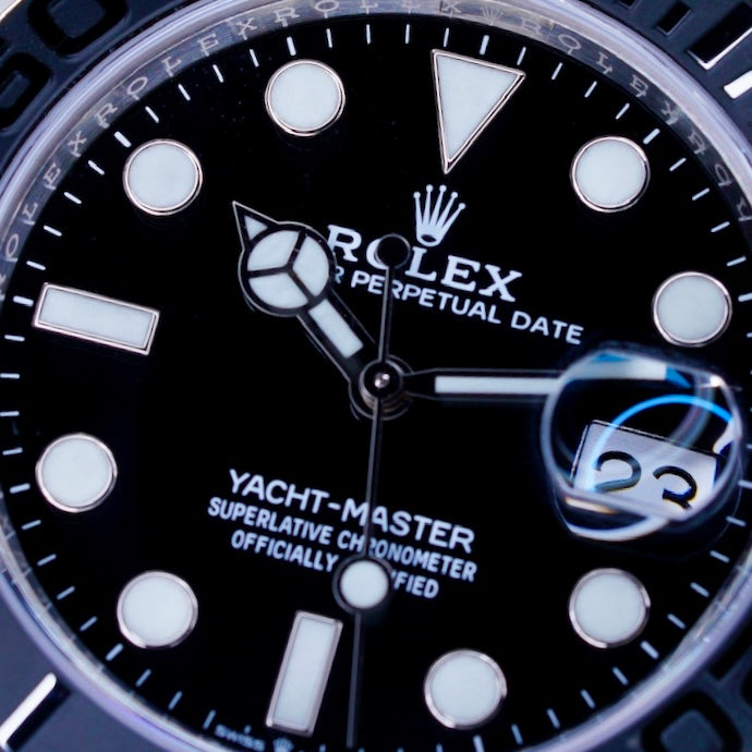 Rolex Yacht-Master 226659 Black Dial White Gold Oysterflex 42mm