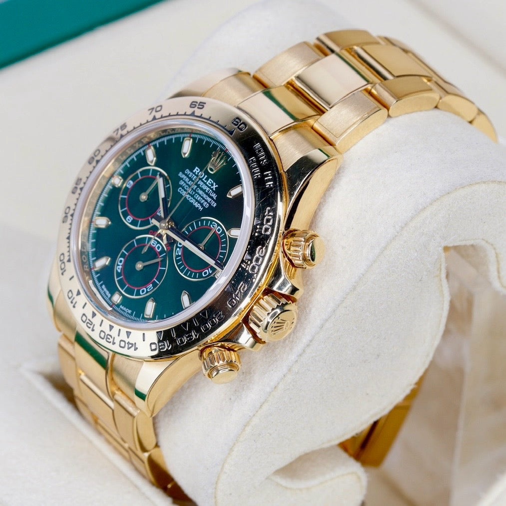Rolex Daytona 116508 “JOHN MAYER” Money Green Dial Yellow Gold 40mm 2019