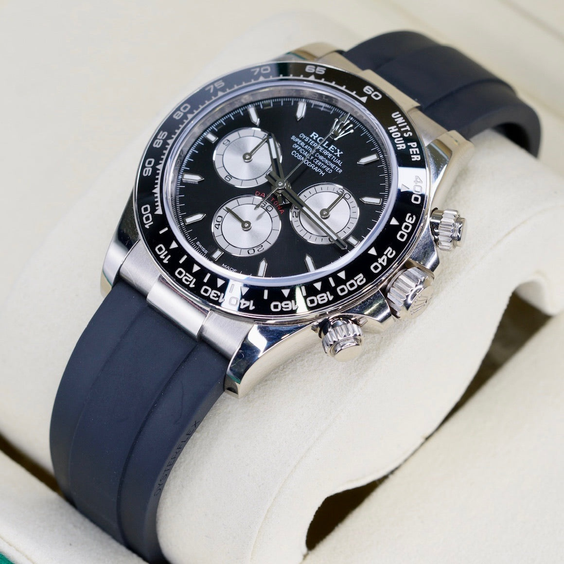 Rolex Daytona 126519LN “BABY LE MAMS” Black Dial White Gold Oysterflex 40mm 2024