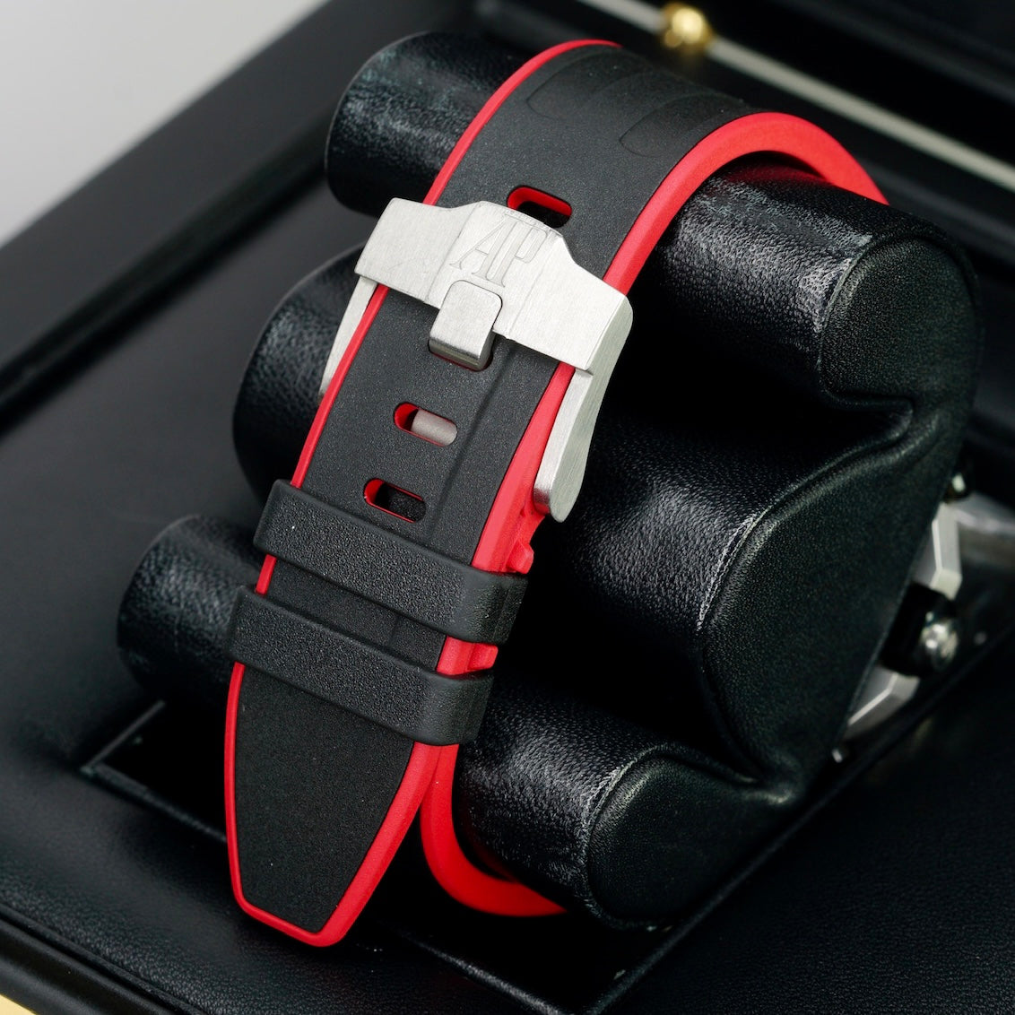 Audemars Piguet Royal Oak Offshore 26470SO.OO.A002CA.01 “VAMPIRE DARK KNIGHT” Black Dial Red Accents Ceramic Bezel Stainless Steel Chronograph 42mm