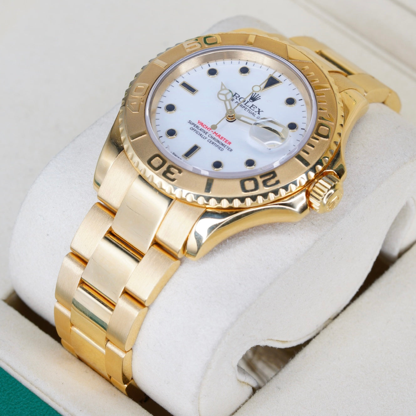 Rolex Yacht-Master 16628 White Dial Yellow Gold 40mm