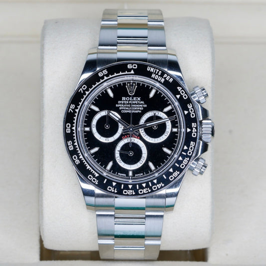 Rolex Daytona 126500LN “REVERSE PANDA” Black Dial White Sub Dials Stainless Steel 40mm 2024