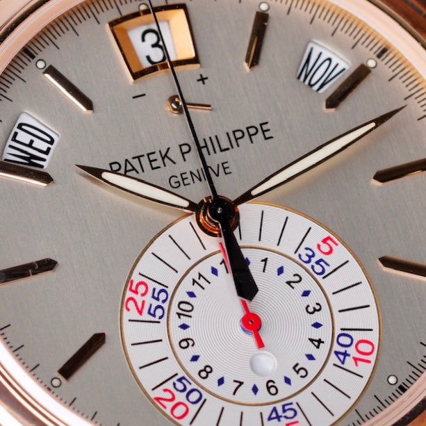 Patek Philippe Annual Calendar 5960R-001 Grey Dial Rose Gold Chronograph Leather Strap 2009