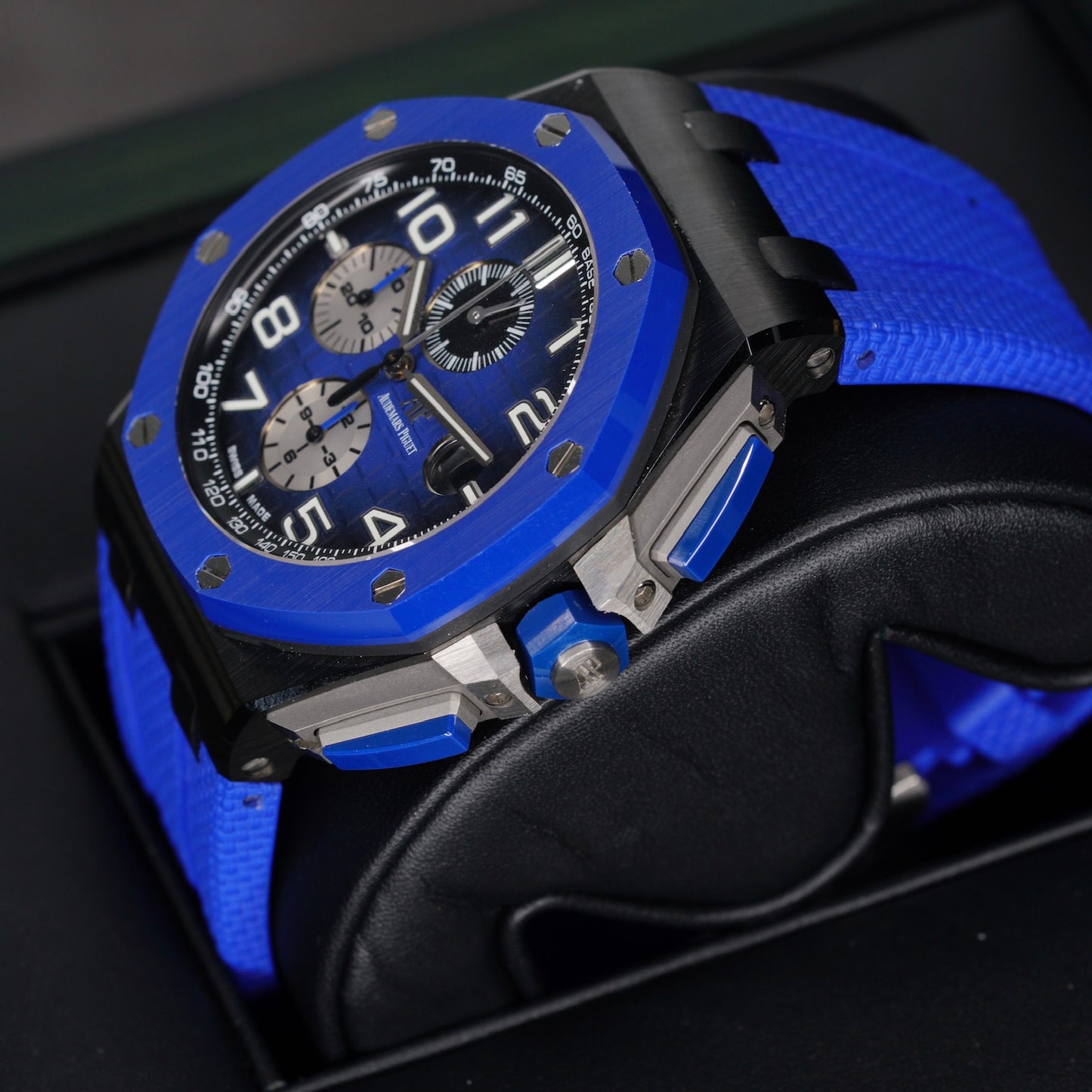 Audemars Piguet Royal Oak Offshore 26405CE.OO.A030CA.01 “TACTICAL BLUE” Blue Smoked Dial Ceramic Chronograph 44mm