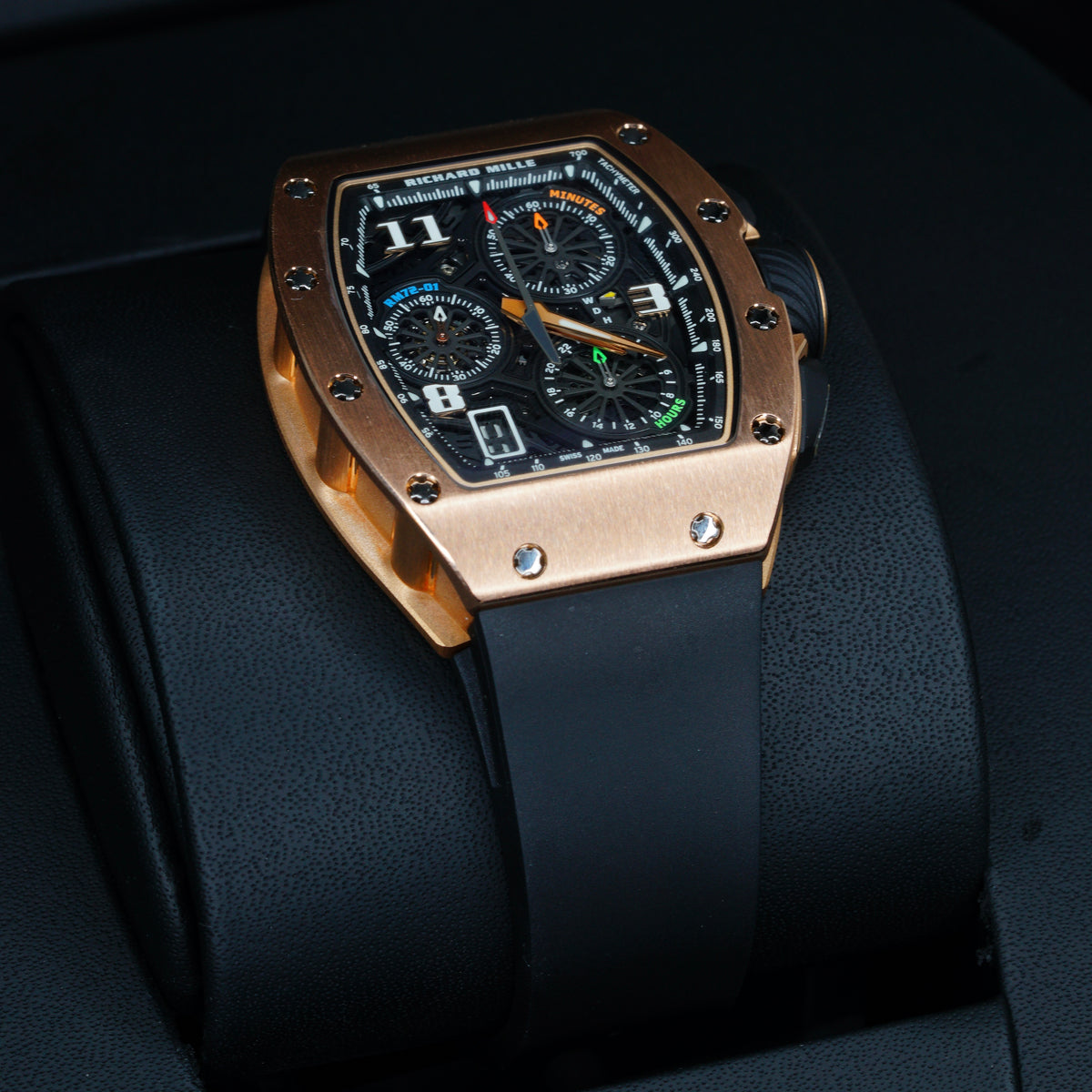 Richard Mille LIKE NEW 2023 RM 72-01RG Skeleton Dial Rose Gold Rubber Strap