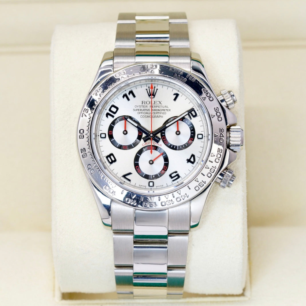 Rolex Daytona 116509 Silver Arabic Dial White Gold 40mm