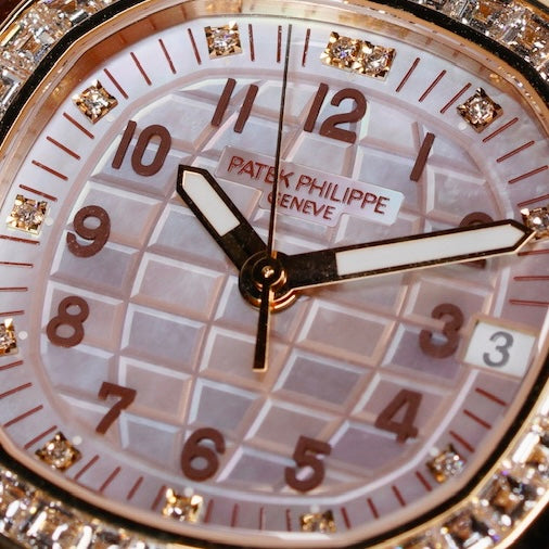 Patek Philippe NEW 2026 Aquanaut 5072R-001 “LUCE” MOP Diamond Dial Rose Gold Arena Tropical Strap