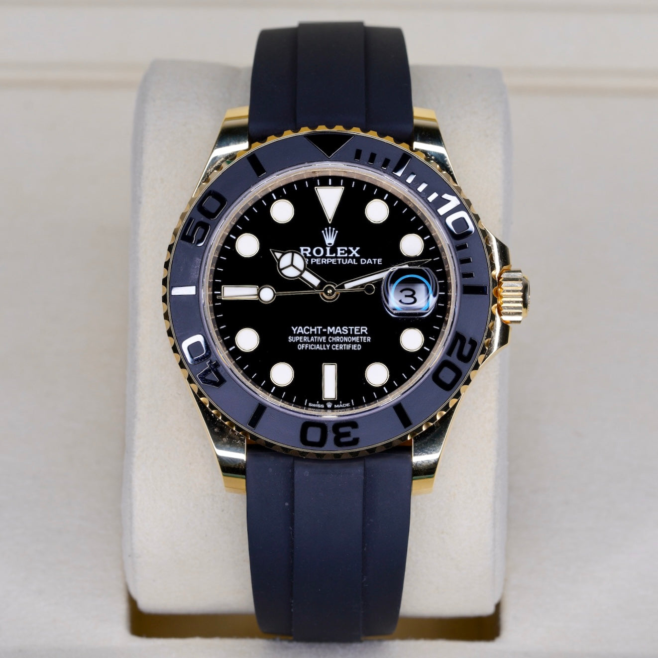 Rolex Yacht-Master 226658 Black Dial Yellow Gold Oysterflex 40mm 2025