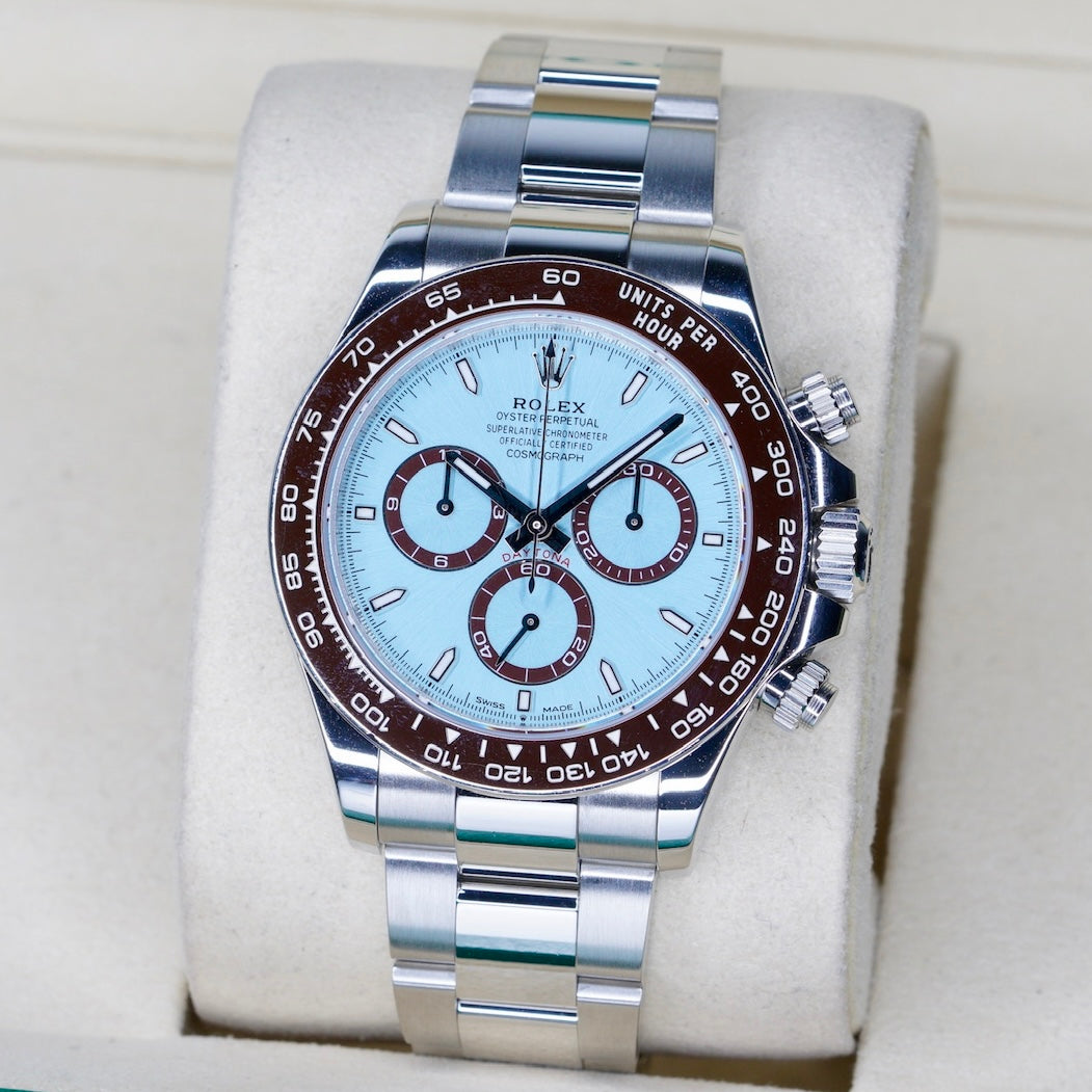 Rolex Daytona 126506 “PLATONA” Ice Blue Dial Platinum Open Case Back 40mm 2025