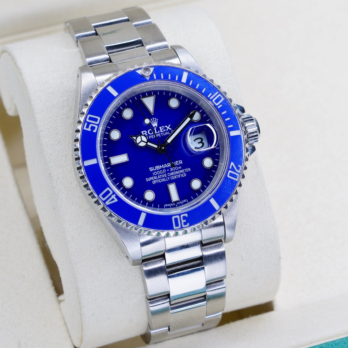 Rolex Submariner 16610 “ALMOST SMURF” AM Blue Dial & Blue Bezel Stainless Steel 40mm