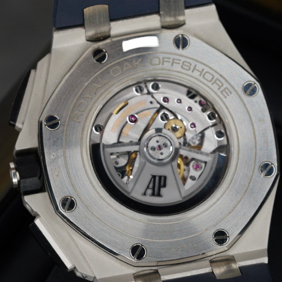 Audemars Piguet Royal Oak Offshore 26401PO.00.A018CR.01 Blue Dial Platinum Chronograph 44mm
