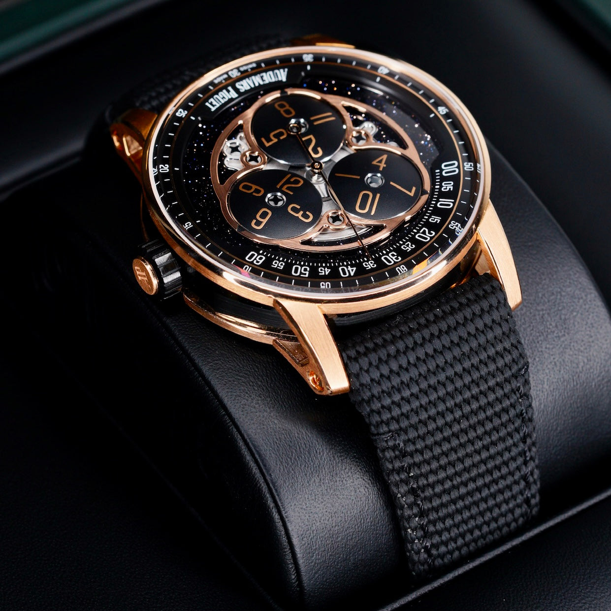 Audemars Piguet Code 11.59 15212NR.OO.A002KB.01-AB “STARWHEEL” Black Dial Rose Gold 41mm