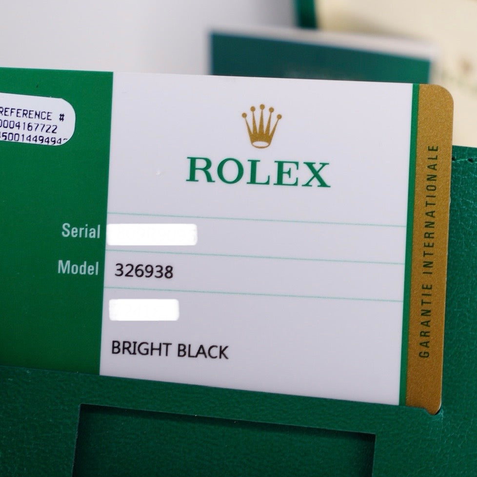 Rolex Sky-Dweller 326938 “BRIGHT BLACK” Black Dial Yellow Gold 42mm 2020